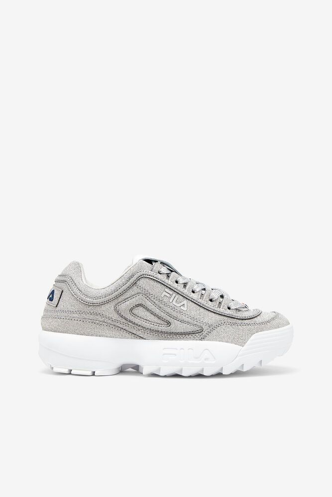 Fila Made In Italy Disruptor 2 Silver Sneakers Womens - NZ 86013-WLGO